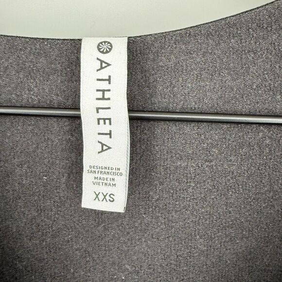 Athleta Dark Gray Purana Wrap Sweater Slouchy Sz 2XS Hoodie - Picture 4 of 6